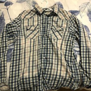 Plaid button down Guess shirt